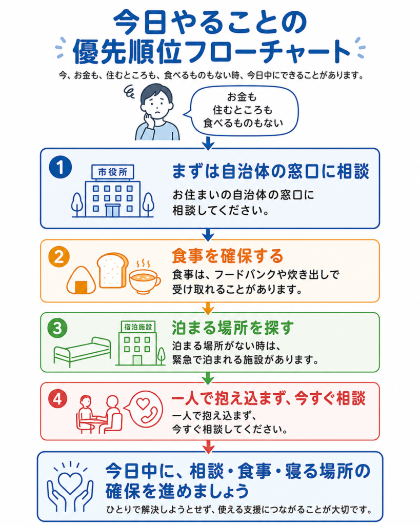今日やることの優先順位フローチャート