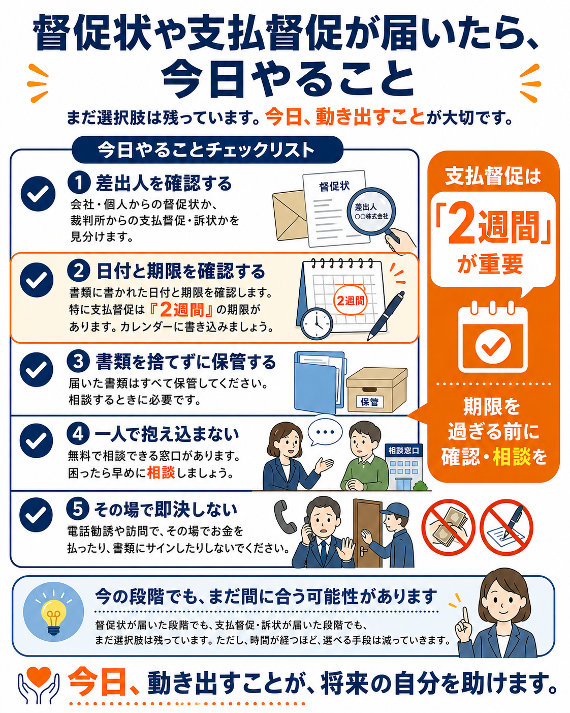 「今日やることチェックリスト」の図解